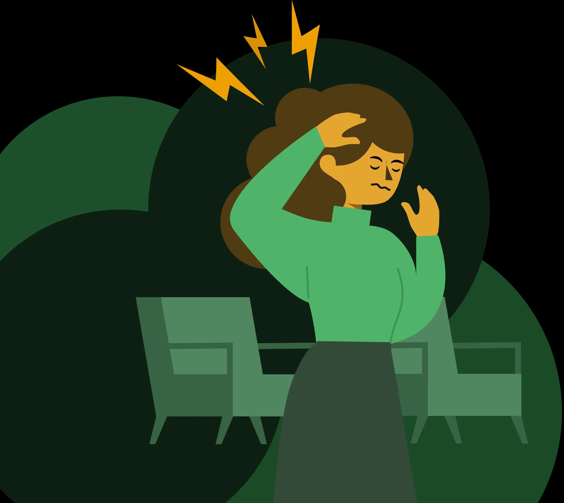 Image of woman with headache