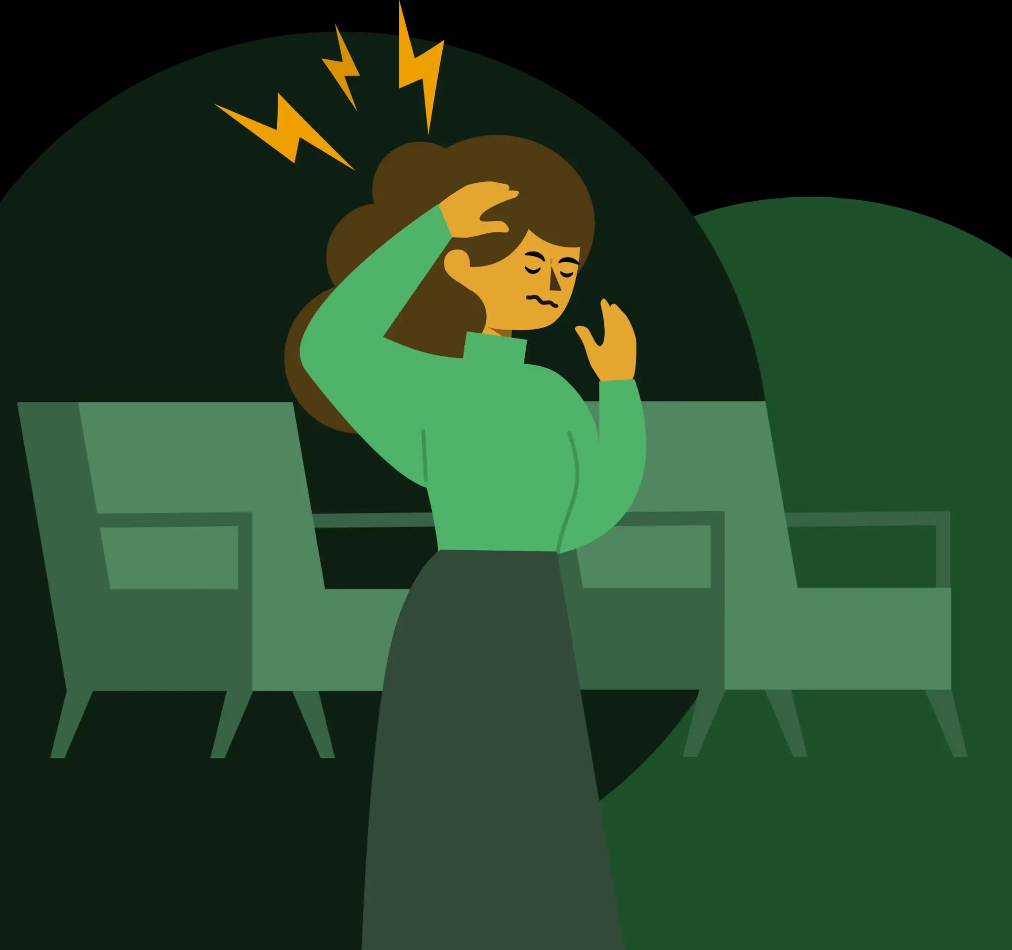 Image of woman with headache