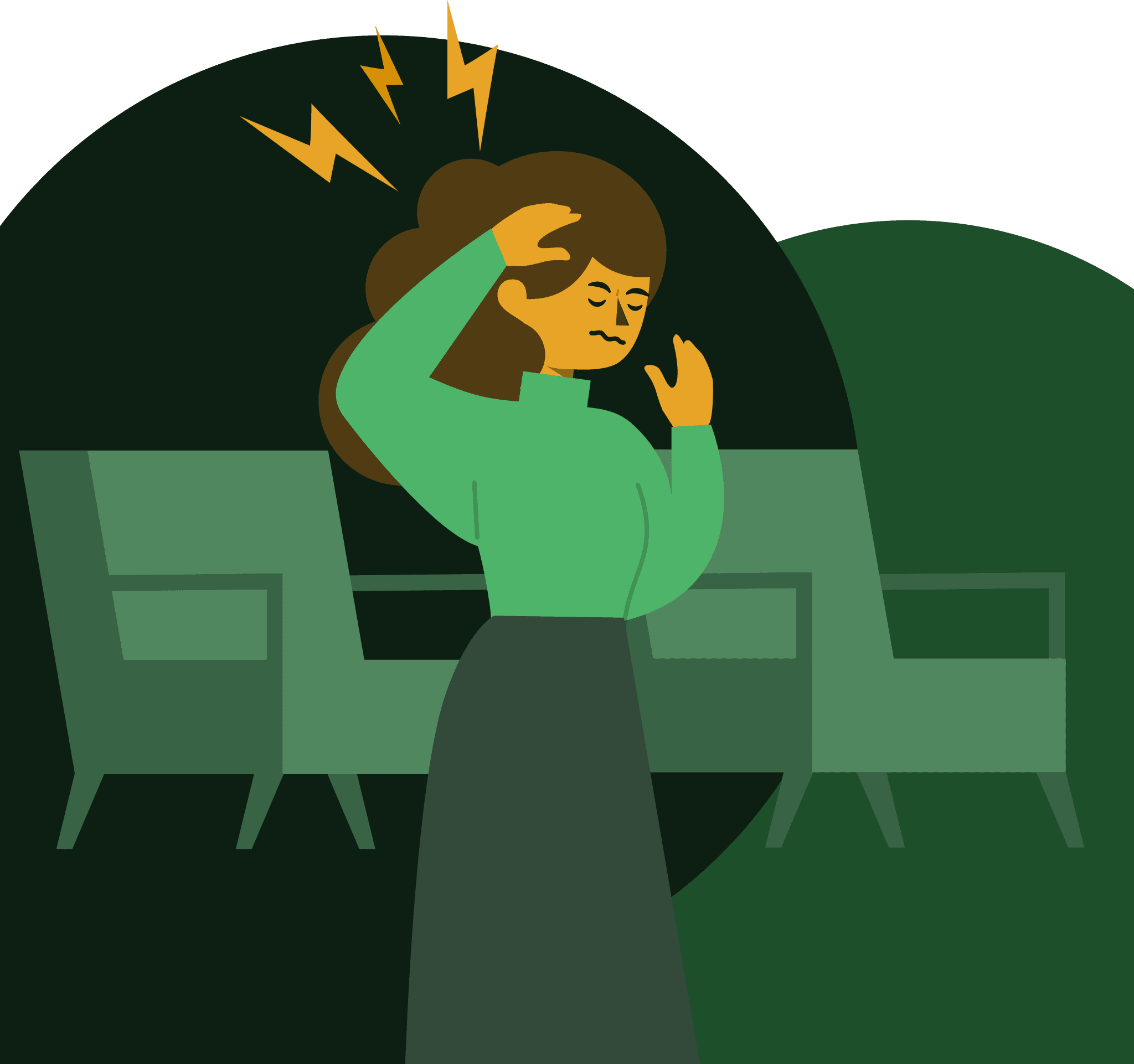 Image of woman with headache